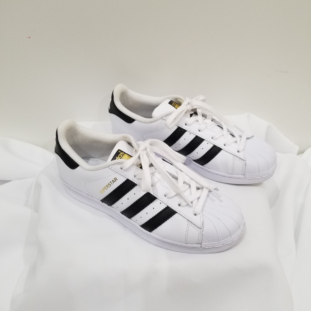 Adidas Superstar Black and White Sneakers
